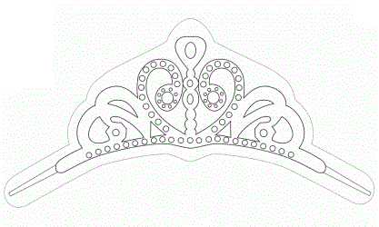Princesa Sofía: Molde de su Tiara. | Ideas y material gratis para ... Princesa Sofía: Molde de su Tiara. | Ideas y material gratis para ...