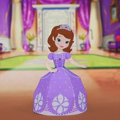 Princesa Sofía de papel 3D. Juguetes de papel. | Ideas y material ... Princesa Sofía de papel 3D. Juguetes de papel. | Ideas y material ...