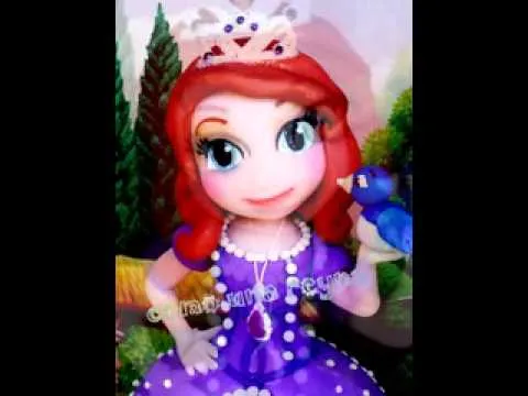 PRINCESA SOFIA en porcelana fria - YouTube