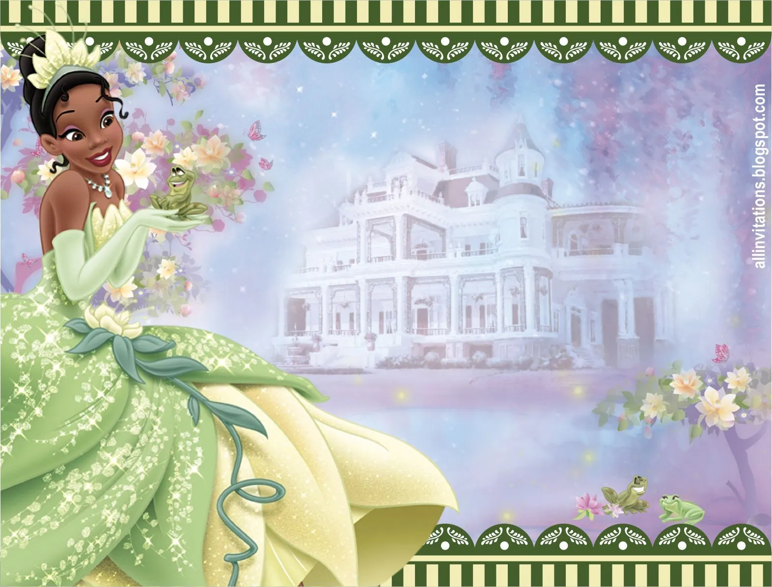 Princesa Tiana y el Sapo | All Invitations Princesa Tiana y el Sapo | All Invitations