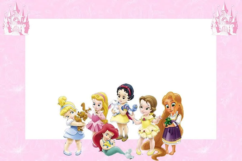Princesas Disney Baby (Todas Juntas) - Kit Completo com molduras ... Princesas Disney Baby (Todas Juntas) - Kit Completo com molduras ...