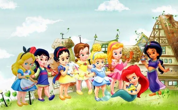 Princesas Disney Bebés: Invitaciones o Marcos de Fotos para ... Princesas Disney Bebés: Invitaciones o Marcos de Fotos para ...