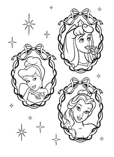 PRINCESAS DE DISNEY PARA COLOREAR. COLOREA TUS PRINCESAS DE DISNEY