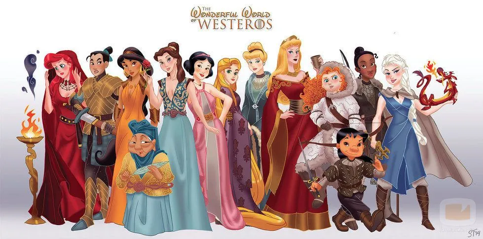 Las princesas Disney dibujadas como personajes de 'Juego de tronos ... Las princesas Disney dibujadas como personajes de 'Juego de tronos ...