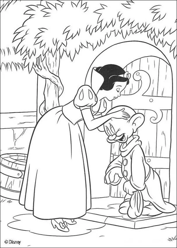 Princesas Disney: Más dibujos para colorear de "Blancanieves"