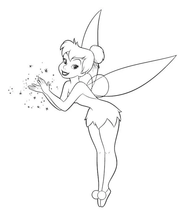 Princesas Disney: Dibujos para colorear de "Campanilla"