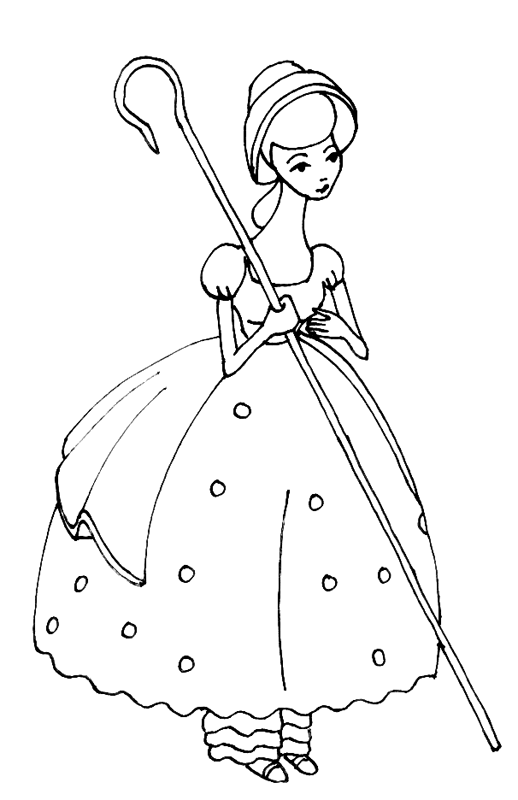 Princesas Disney: Dibujos para colorear de las chicas de "Toy Story"