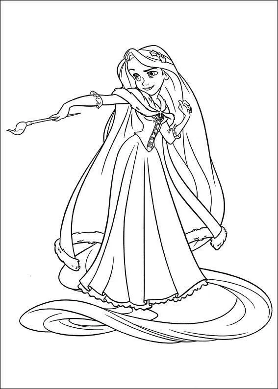 COLOREAR RAPUNZEL DE ENREDADOS DIBUJOS DE RAPUNZEL PARA COLOREAR