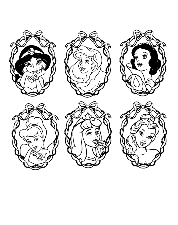 Princesas Disney: Dibujos para colorear de "Las Princesas Disney"