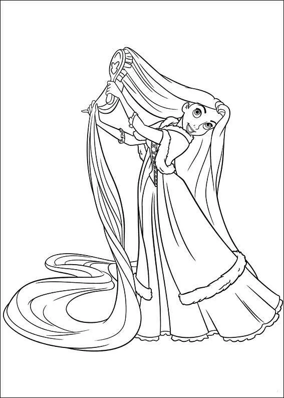 Princesas Disney: Dibujos para colorear de "