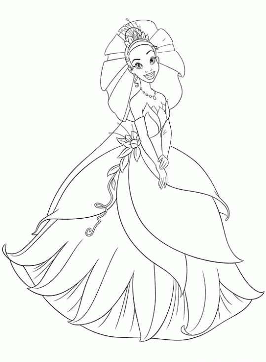 Princesas Disney: Dibujos para colorear de "Tiana y el Sapo" Princesas Disney: Dibujos para colorear de "Tiana y el Sapo"