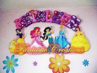 Princesas de Disney hechas en foami - Imagui