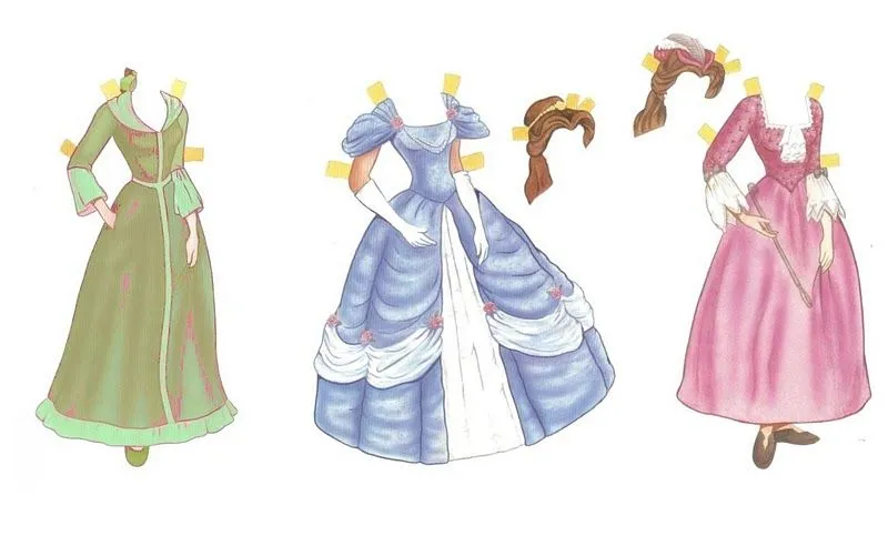 Más princesas (y príncipes) recortables | Minibu