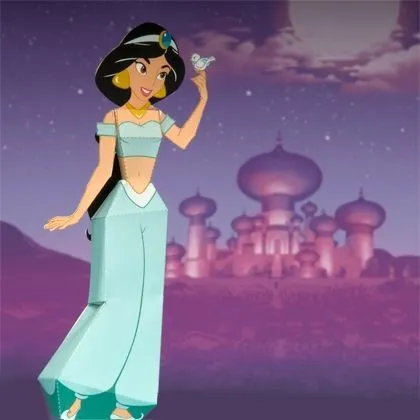 Princesas Disney 3 D Moldes Paper Craft - Convites Digitais Simples Princesas Disney 3 D Moldes Paper Craft - Convites Digitais Simples