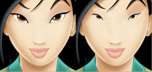 Cómo serían las princesas Disney con ojos normales. | llaollao blog