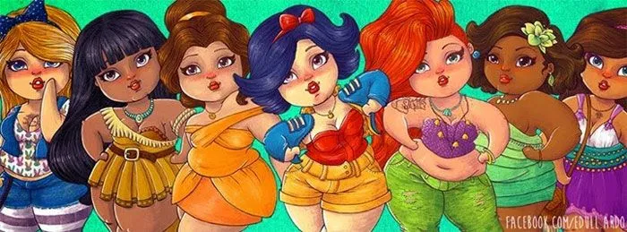 Imagenes princesas Disney gordas - Imagui