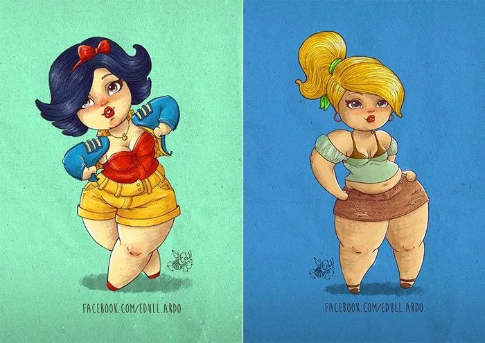 Princesas Disney Plus Size | Just Lia