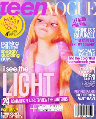 ... princesas disney como protagonistas de las portadas de algunas de las