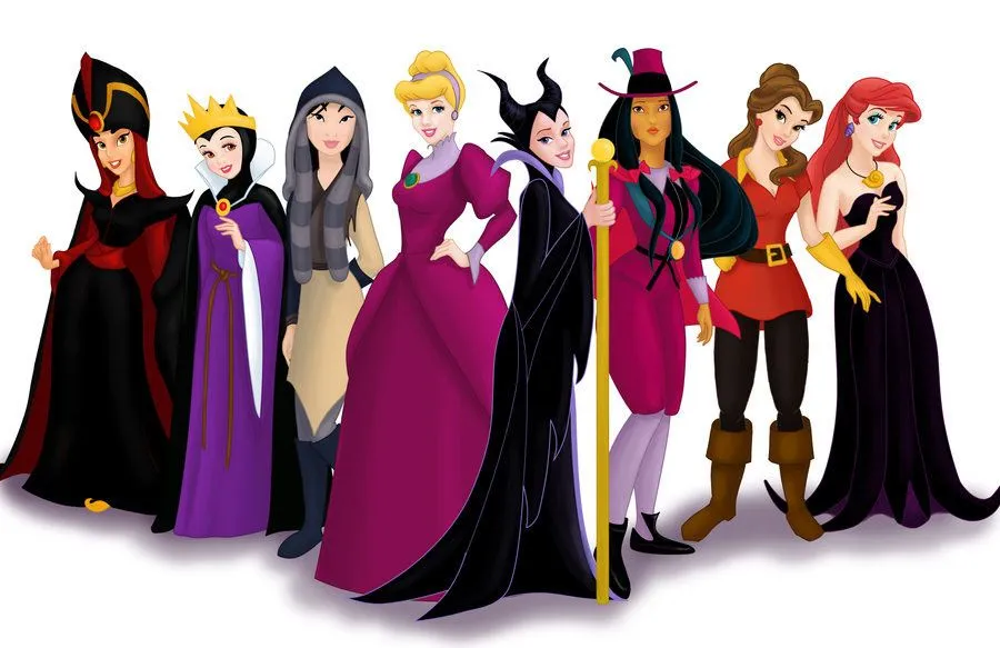 Princesas Disney como seus vilões | Garotas (nada) Bobas