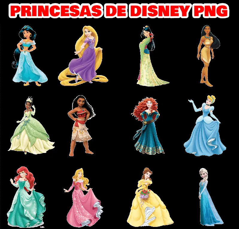 Princesas de Disney - El Taller de Hector | Princesas disney, Princesas,  Disney png