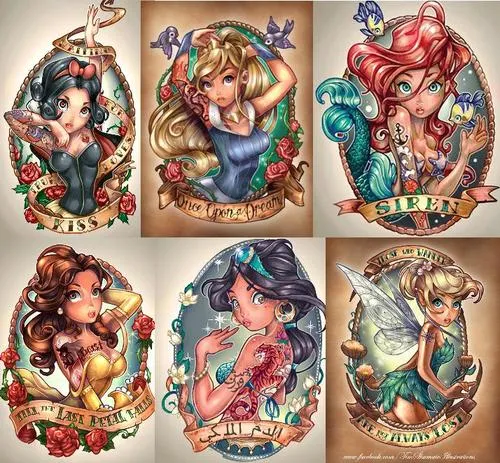 Princesas Disney tattoo - Imagui