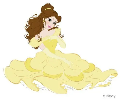 Princess Vector Art on Behance | Belle (Beauty and the Beast ...