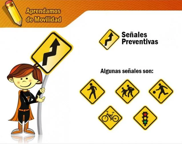 Principales señales de transito para niños de primaria - Imagui