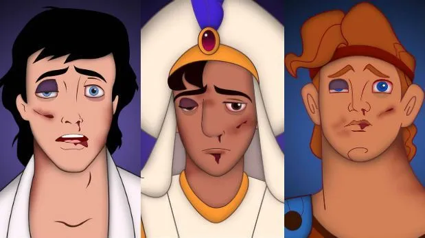 Los príncipes de Disney en campaña contra violencia doméstica ... Los príncipes de Disney en campaña contra violencia doméstica ...