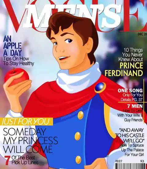 Los príncipes de Disney, portada de revistas de moda - ABC.es