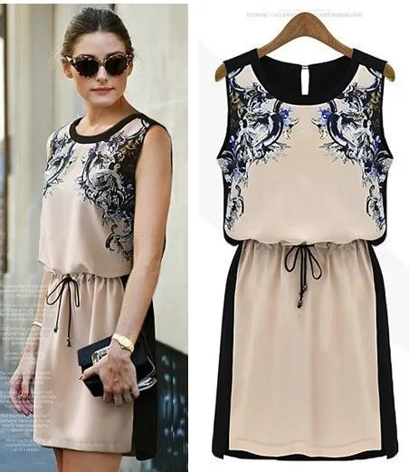 Print Dresses Fashion 2013 Summer Female Vestidos Chiffon Casual ...