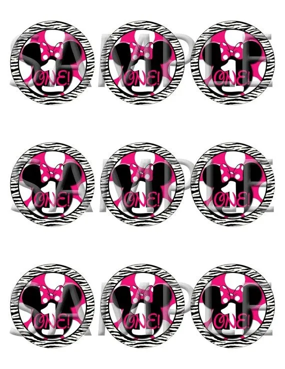 Printable Minnie Mouse Pink and White Polka Dot by SkyeCreation Printable Minnie Mouse Pink and White Polka Dot by SkyeCreation