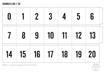 Printable Number Line | Mr Printables