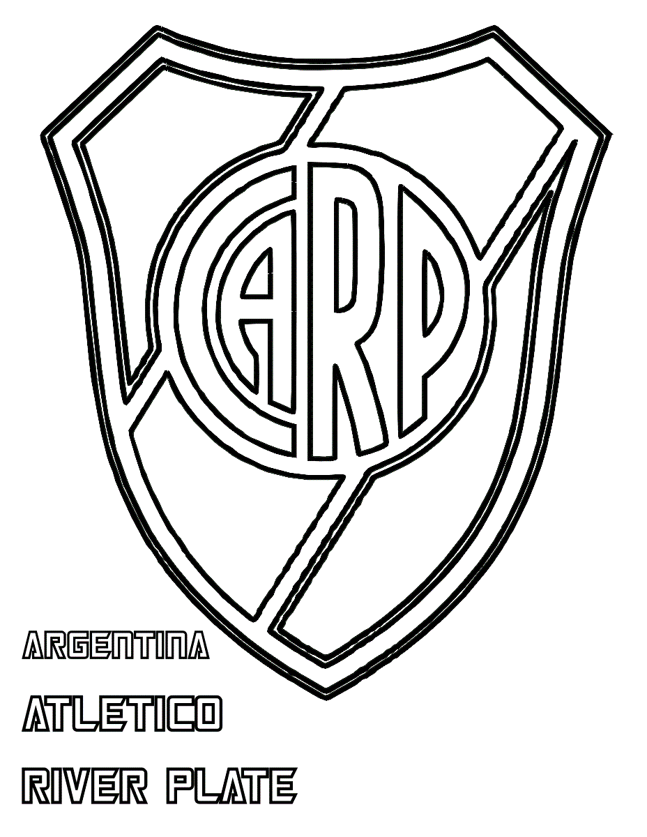 Printable River Plate Coloring Pages Pdf - Coloringfolder.com | Sports  coloring pages, River, Coloring pages
