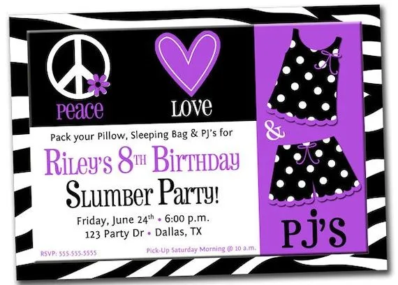 Printable Zebra morado pijama pijamas pijamada fiesta por khudd Printable Zebra morado pijama pijamas pijamada fiesta por khudd