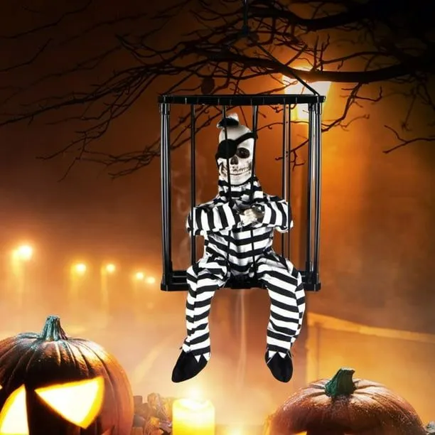 Prisión de miedo Enjaudo Prisionero Gritando Decoraciones de Halloween Transductor de movimiento Ani Colco Prisionero de jaula de cráneo aterrador | Walmart en línea Prisión de miedo Enjaudo Prisionero Gritando Decoraciones de Halloween Transductor de movimiento Ani Colco Prisionero de jaula de cráneo aterrador | Walmart en línea