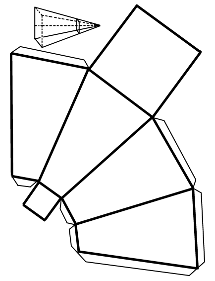 Prisma triangular para armar - Imagui
