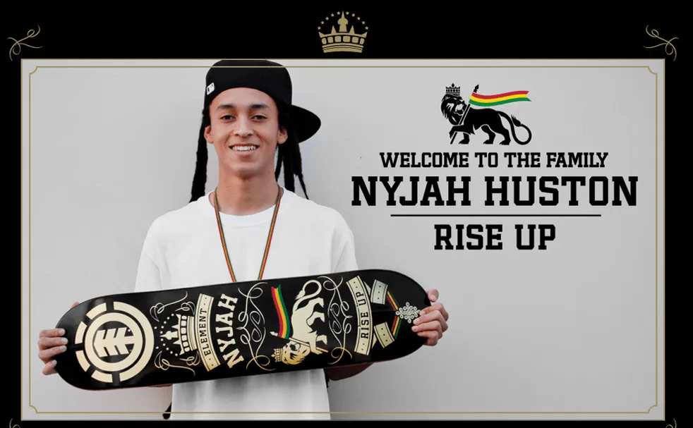 Y el nuevo PRO en Element es: Nyjah Huston!!! |