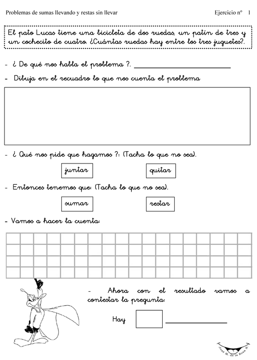 Problemas de sumas para primer grado de primaria - Imagui