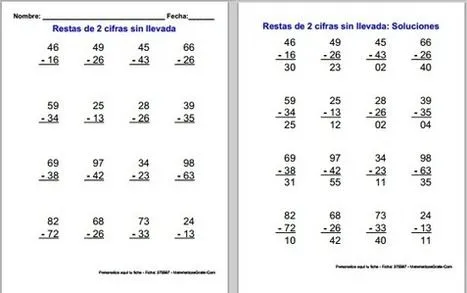 Problemas de sumas y restas hasta 100: Ficha de... Problemas de sumas y restas hasta 100: Ficha de...
