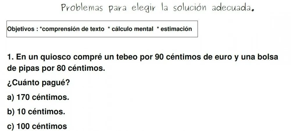 Problemas | Segundo Y Tercer ciclo primaria (3º - 4º y 5º- 6º ...