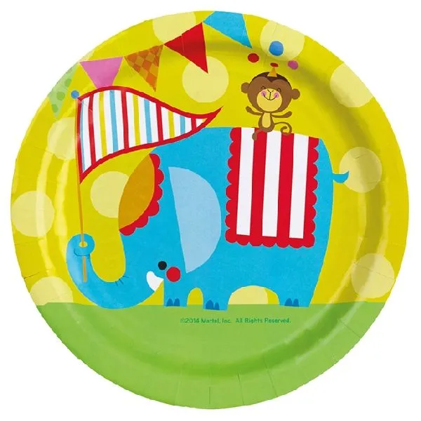 Producto 8 Platos Fisher Price, 23 cm