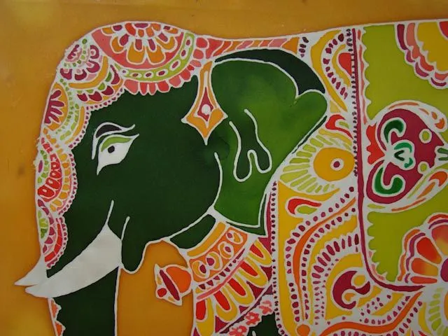Productos Textiles del Espejo: Elefante Hindú Productos Textiles del Espejo: Elefante Hindú
