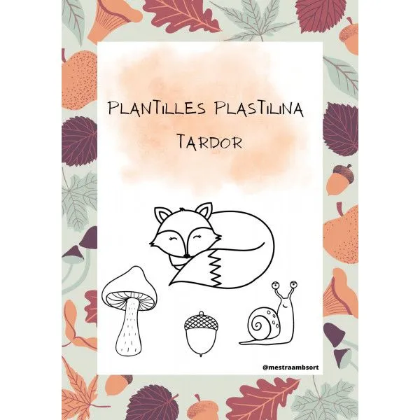 Profes Papel Tijera Plantilles plastilina tardor Profes Papel Tijera Plantilles plastilina tardor