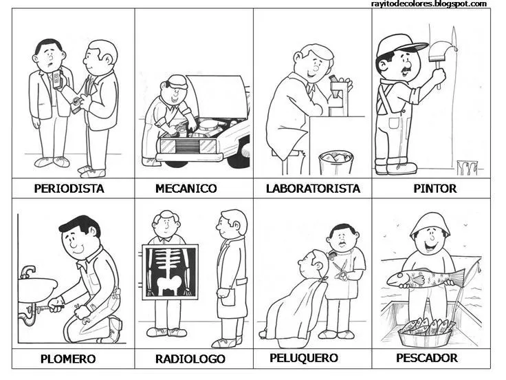 Profesiones y oficios colorear | Educación | Pinterest | Html Profesiones y oficios colorear | Educación | Pinterest | Html