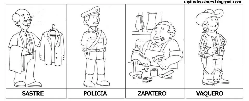 Las profesiones y oficios para colorear - Imagui Las profesiones y oficios para colorear - Imagui