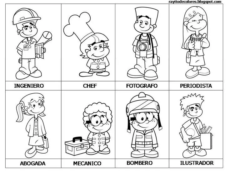 Profesiones y oficios colorear | Lenguaje | Pinterest | Html Profesiones y oficios colorear | Lenguaje | Pinterest | Html