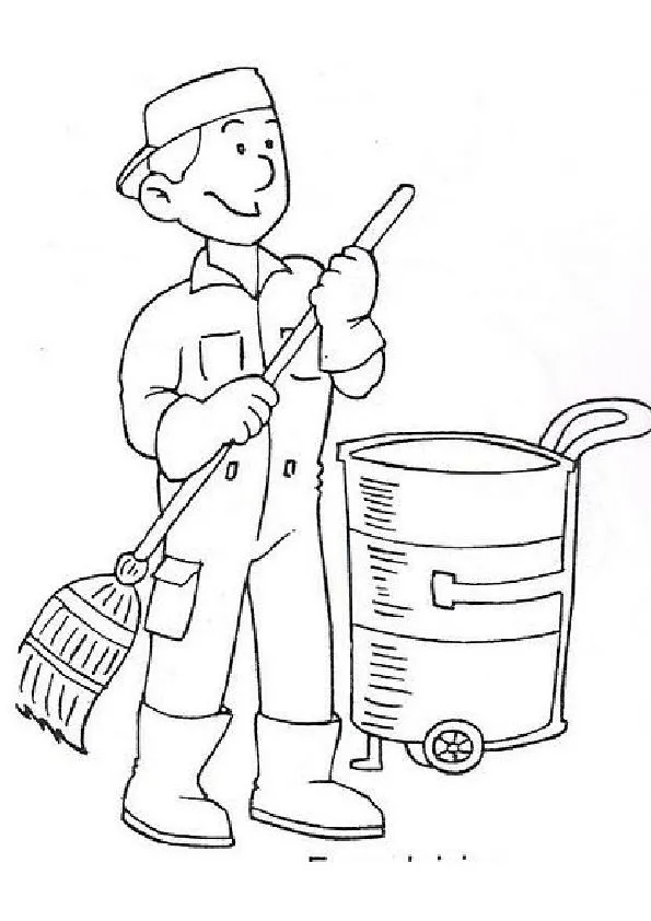 Profesiones y oficios para colorear y pintar el Día del Trabajador ...