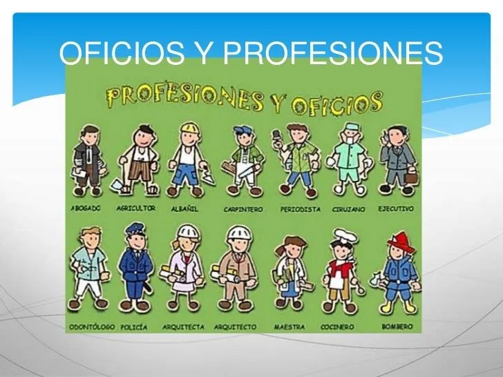 Las profesiones y oficiosElizabeth Penafiel