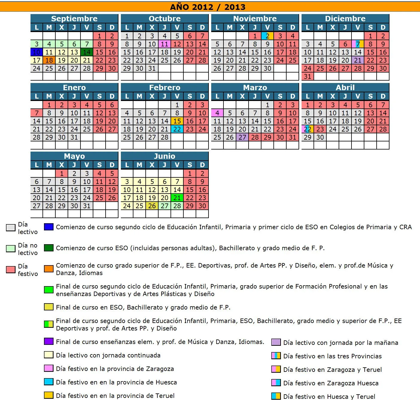profESOr de ESO: Novedades en el calendario escolar de Aragón del ... profESOr de ESO: Novedades en el calendario escolar de Aragón del ...