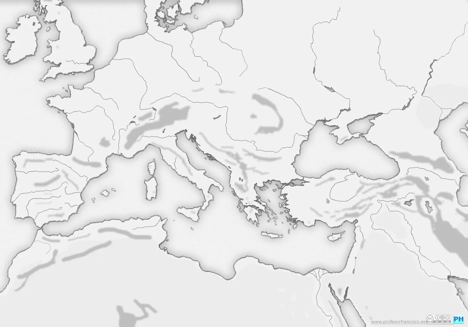 Profesor de Historia, Geografía y Arte: Mapas mudos de la Edad Antigua Profesor de Historia, Geografía y Arte: Mapas mudos de la Edad Antigua